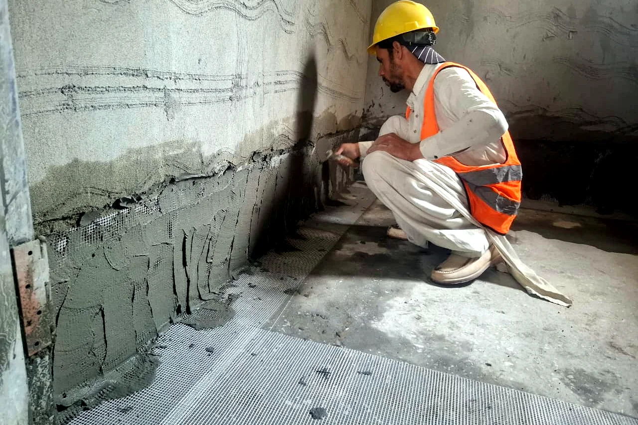 Wet-area waterproofing application