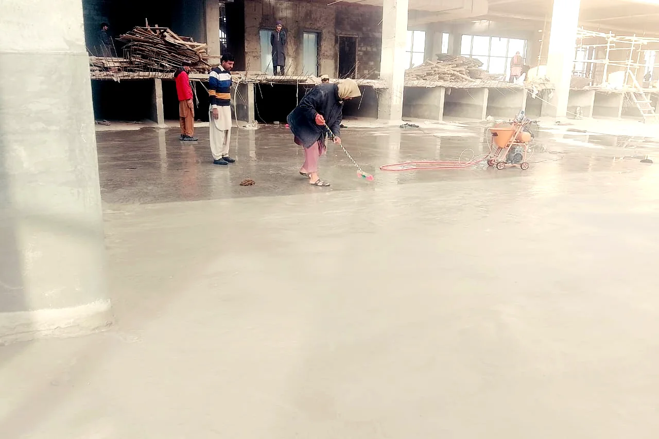Completed industrial floor