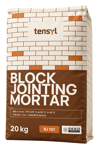 TENSYL Block Jointing Mortar — Packaging design preview
